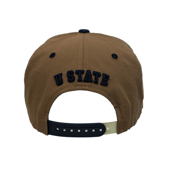 U-State, Brown, Navy, Flat Brim, Hat